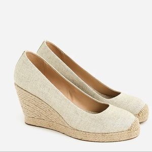 J. Crew Seville espadrille wedges in canvas 6